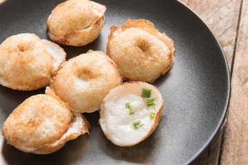 Kanom Krok ,Kind of Thai sweetmeat , thai dessert