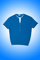 Male t-shirt isolated on the white background