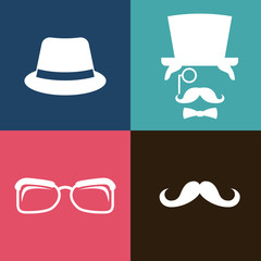 Naklejka premium hipster style