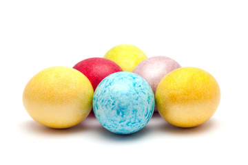 Coloured easter eggs