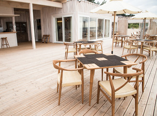 Terrace for relaxation on open air.