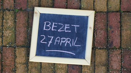 Occupy on the 27 of April written