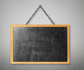 Blank old blackboard