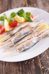 grilled sardine
