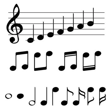 Music notes vector