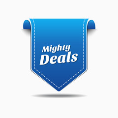 Mighty Deals Blue Vector Icon Design