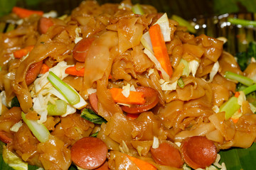 traditional food in Thailand - noodles,  pad thai