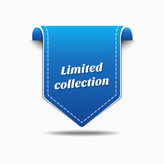 Limited Collection Blue Vector Icon Design