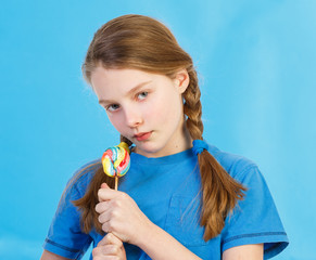 girl with lollipop 