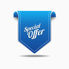 Special Offer Blue Vector Icon Design
