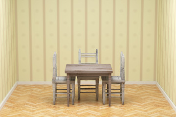 table and chairs