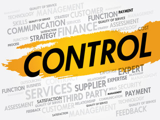CONTROL word cloud, business concept