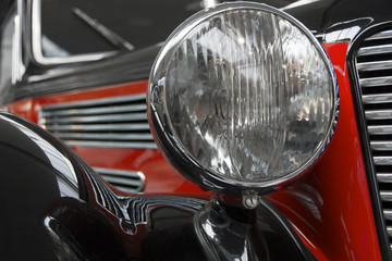 Oldtimer Rot-Schwarz, Made in Germany © bluedesign