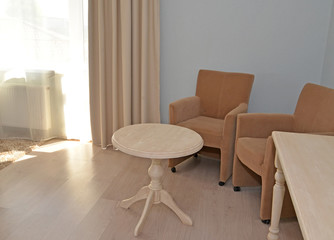 Furniture in a modern hotel room