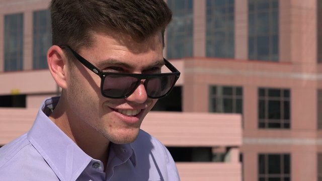 Man Wearing Sunglasses