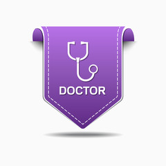 Doctor Purple Vector Icon Design