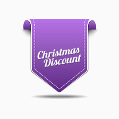 Christmas Discount Purple Vector Icon Design