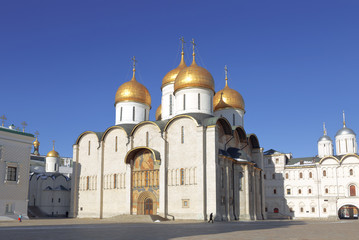 Fototapeta na wymiar Assumption Cathedral in Moscow Kremlin, Russia
