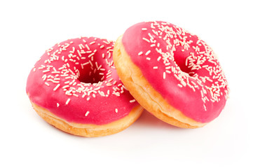 Donuts isolated on white background