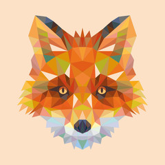 Fox Head Geometrisch