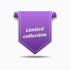 Limited Collection Purple Vector Icon Design