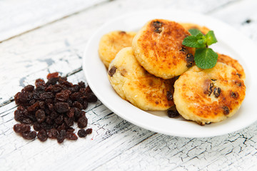 Delicious homemade cheese pancakes