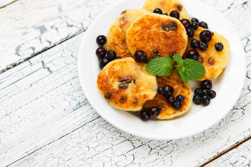 Delicious homemade cheese pancakes