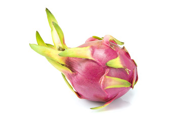 Dragon fruit isolated on white background.