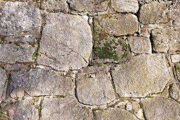 Natural stone blocks on wall texture