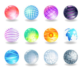 Spheres icons.