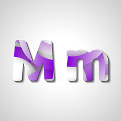 Colorful letter alphabet