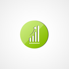 Business graph web icon