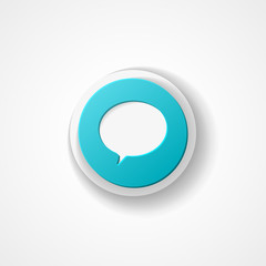 Rounded speech bubbles web icon