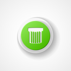 Trash can web icon