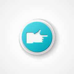 Hand cursor web icon