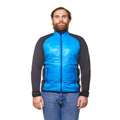 Fototapeta premium stout man on a white background