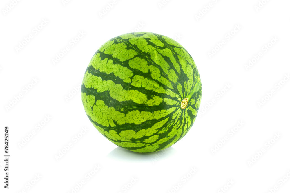 Wall mural watermelon isolated on white background