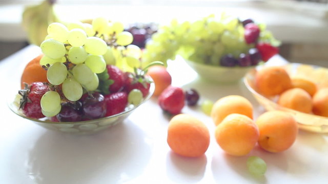 different Summer fruits on a table