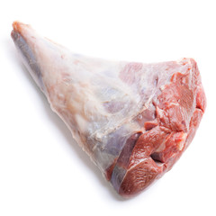 Raw lamb leg