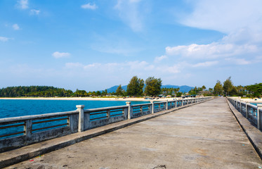 Fototapeta premium Pier on the seashore,