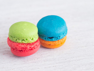  french colorful macarons