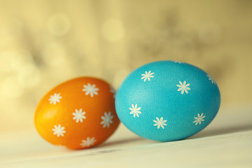Two Easter eggs
