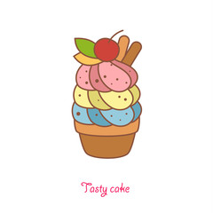 Cupcake vector