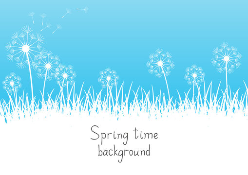 Spring background with place for text