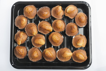 Homemade banana cup cake