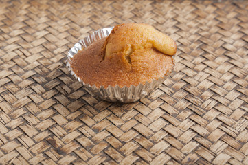 Homemade banana cup cake