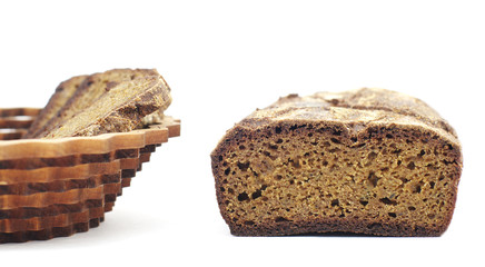 Rye homemade cut bread