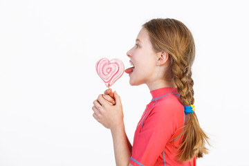 girl with lollipop  