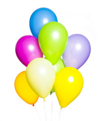 Colorful Balloons on White Background - 78429249