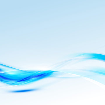 Modern Abstract Bright Sparkle Blue Swoosh Background